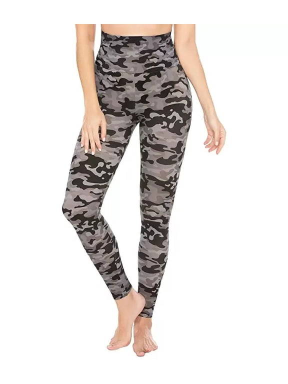 Tummy-Control Athleisure Leggings, Camo, X-Large