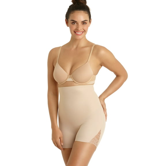 Miraclesuit Womens Alluring Lace Firm Control High-Waist Boyshort Style-2848