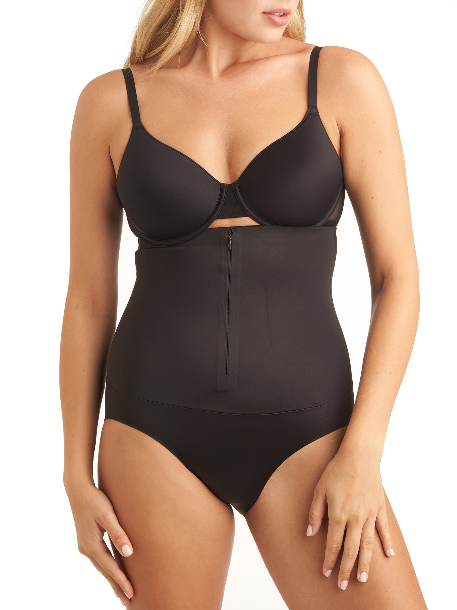 Miraclesuit Womens Extra Firm Control Zip Smooth High-Waist Brief