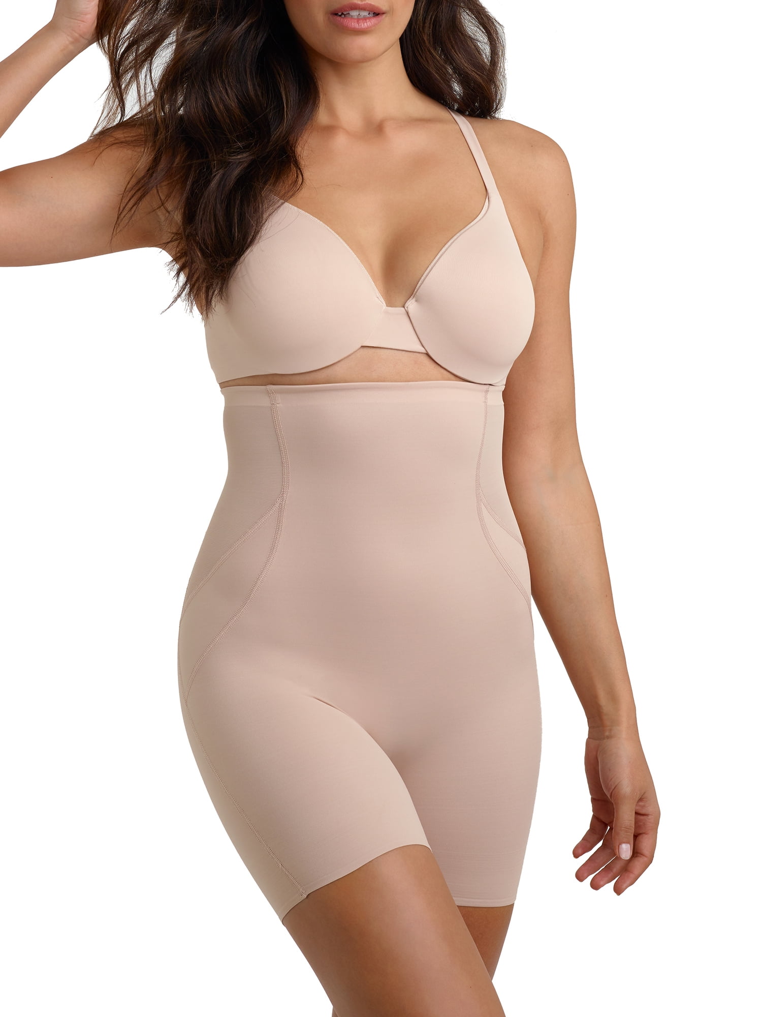 Miraclesuit Womens Fit & Firm High-Waist Mid-Thigh Shaper Style-2358 