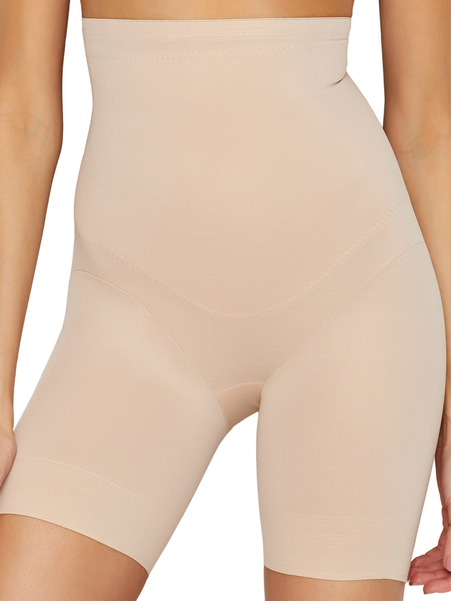 Extra Firm Control Torsette Thigh Slimmer 4093 Warm Beige - Lace & Day