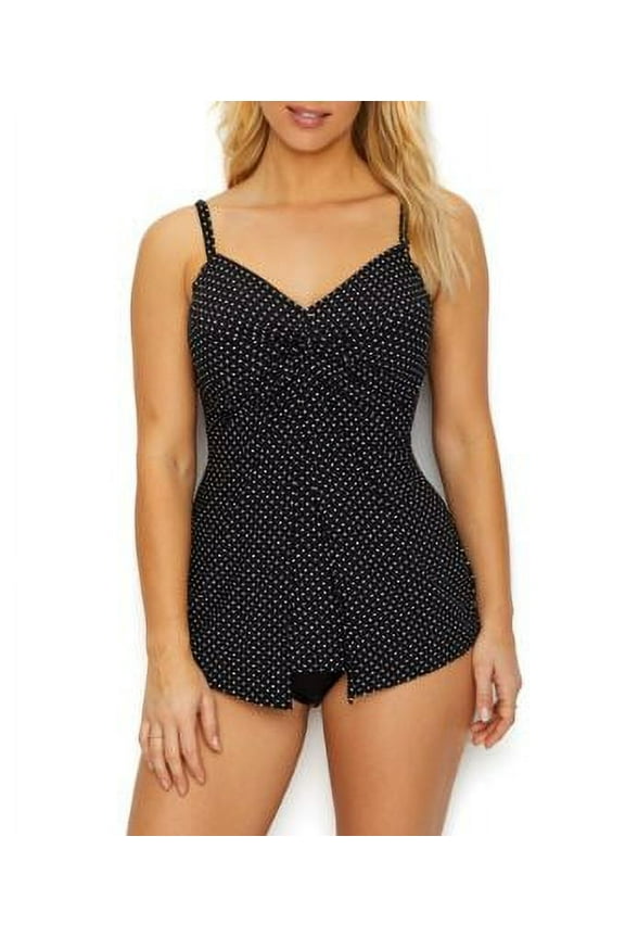 Womens Must Haves Pin Point Love Knot Underwire Tankini Top Style-6518547 Swimsuit