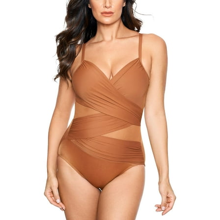 Miraclesuit Womens Mystique Slimming Underwire One-Piece Swimsuit