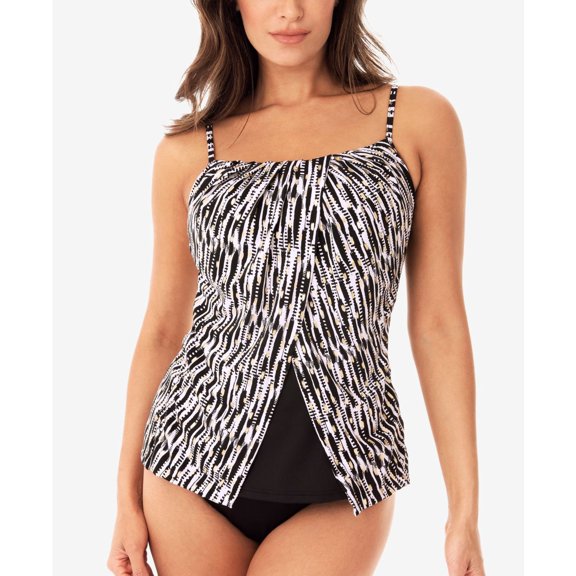 Miraclesuit Womens Pyrite Jubilee Flyaway Tankini Top;8
