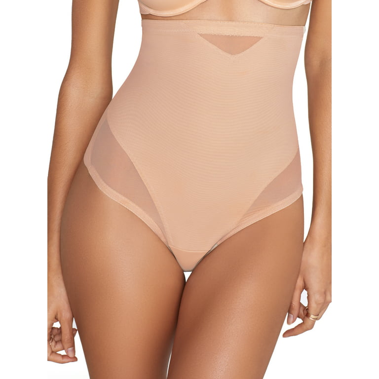 Miraclesuit Womens Sexy Sheer Extra Firm Control High-Waist Thong