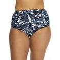 thumbnail image 1 of Miraclesuit Womens Shimmer Shadows Norma Jean Retro Bikini Bottom Style-6540107 Swimsuit, 1 of 2