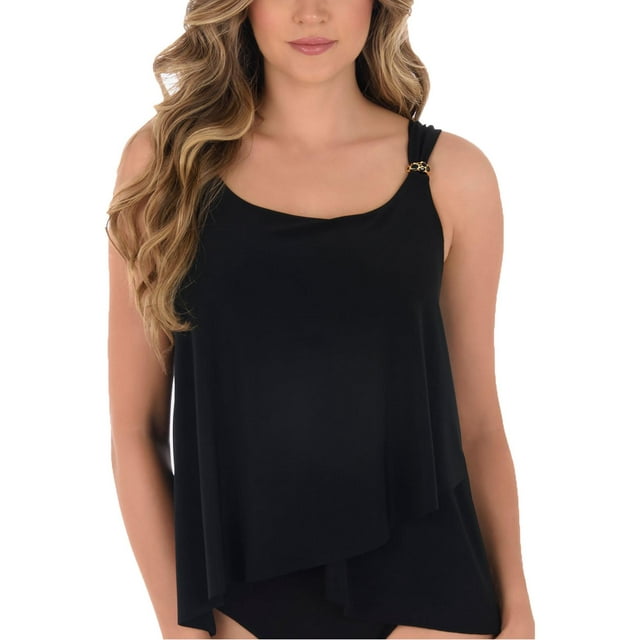Miraclesuit Womens Underwire Summer Tankini Swim Top
