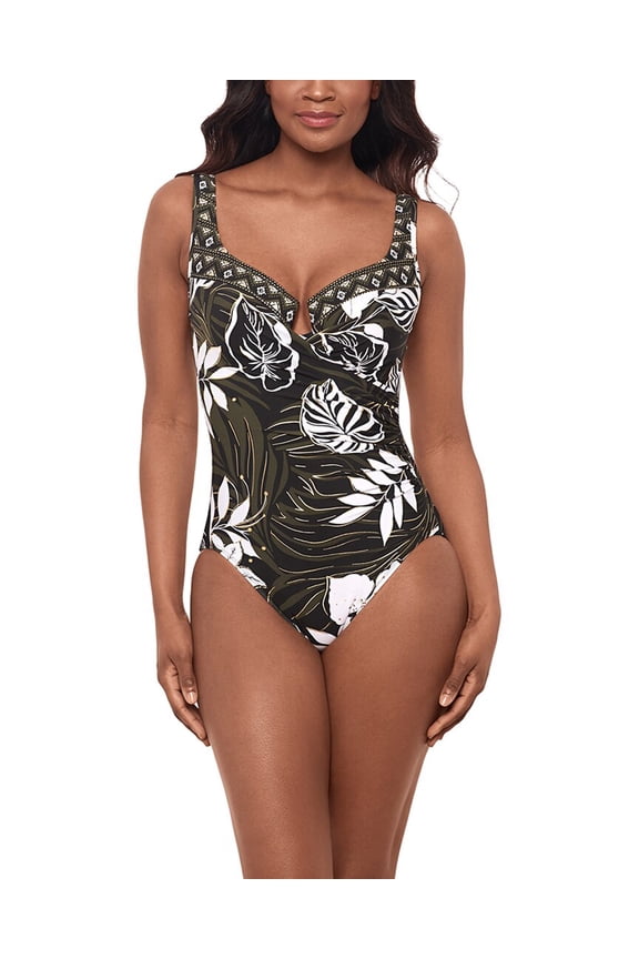 womens  Elle Dorado Escape One-Piece, 10, Black