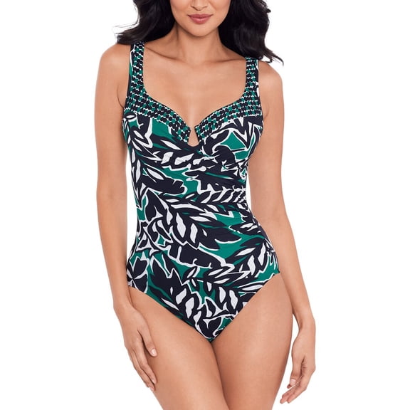 Miraclesuit womens 	 Escape One-Piece, 16, Black