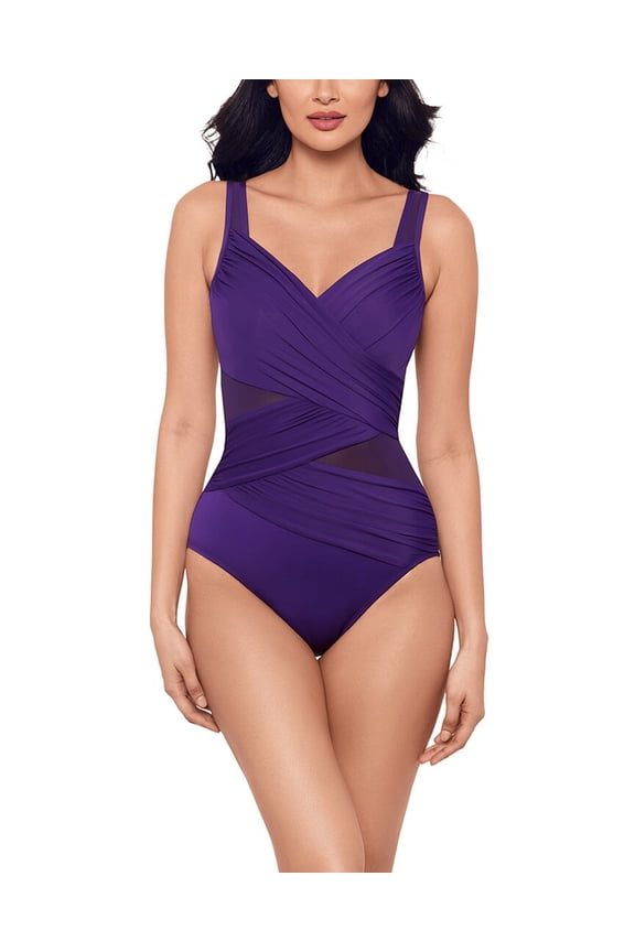 womens Network Madero One-Piece, 14, Purple