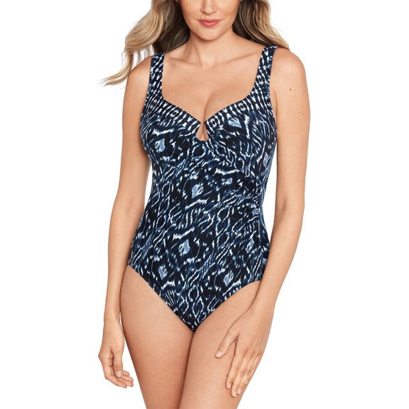 Miraclesuit Womens Palatium Colorblock Escape One-Piece, 12