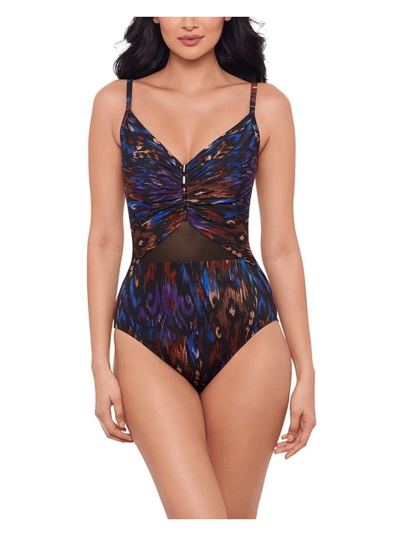 womens Tapiz Mariposa One-Piece, 12, Black