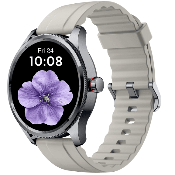 MiracoRun Women’s Smart Watch for iPhone & Android, 1.39" Round Touchscreen, Bluetooth Calling & Texts, Women’s Health Tracking- Cream