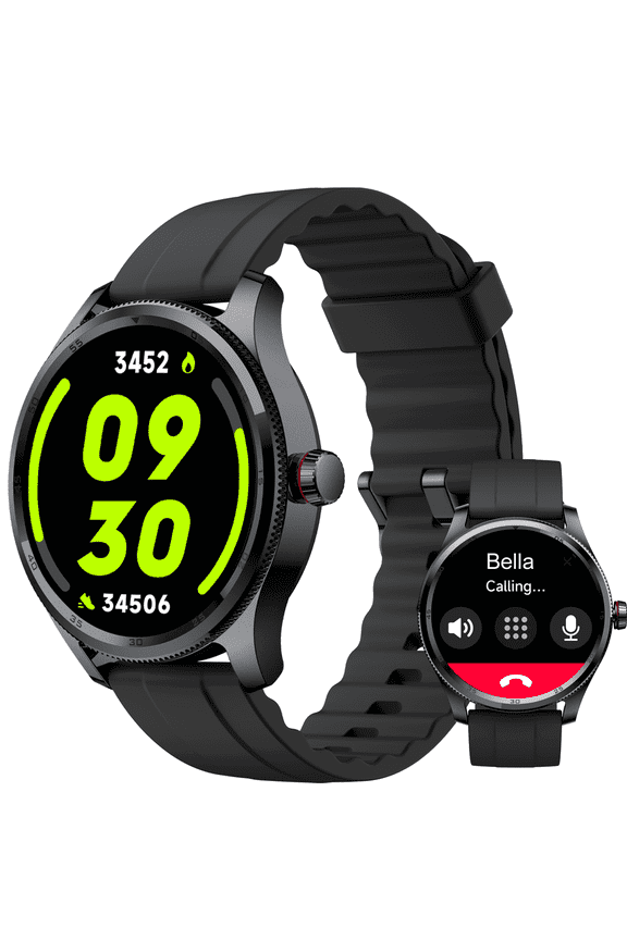 Men’s Smart Watch for iPhone & Android, 1.39" Round Touchscreen, Bluetooth Calling & Text Notifications, Fitness Tracker with 100+ Sports Modes, IP68 Waterproof