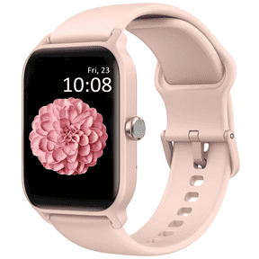 MiracoRun Women's Smart Watch, Custom Watch Faces, Bluetooth Calling 1.8'' Touchscreen Fitness Tracker 100 Sports Modes