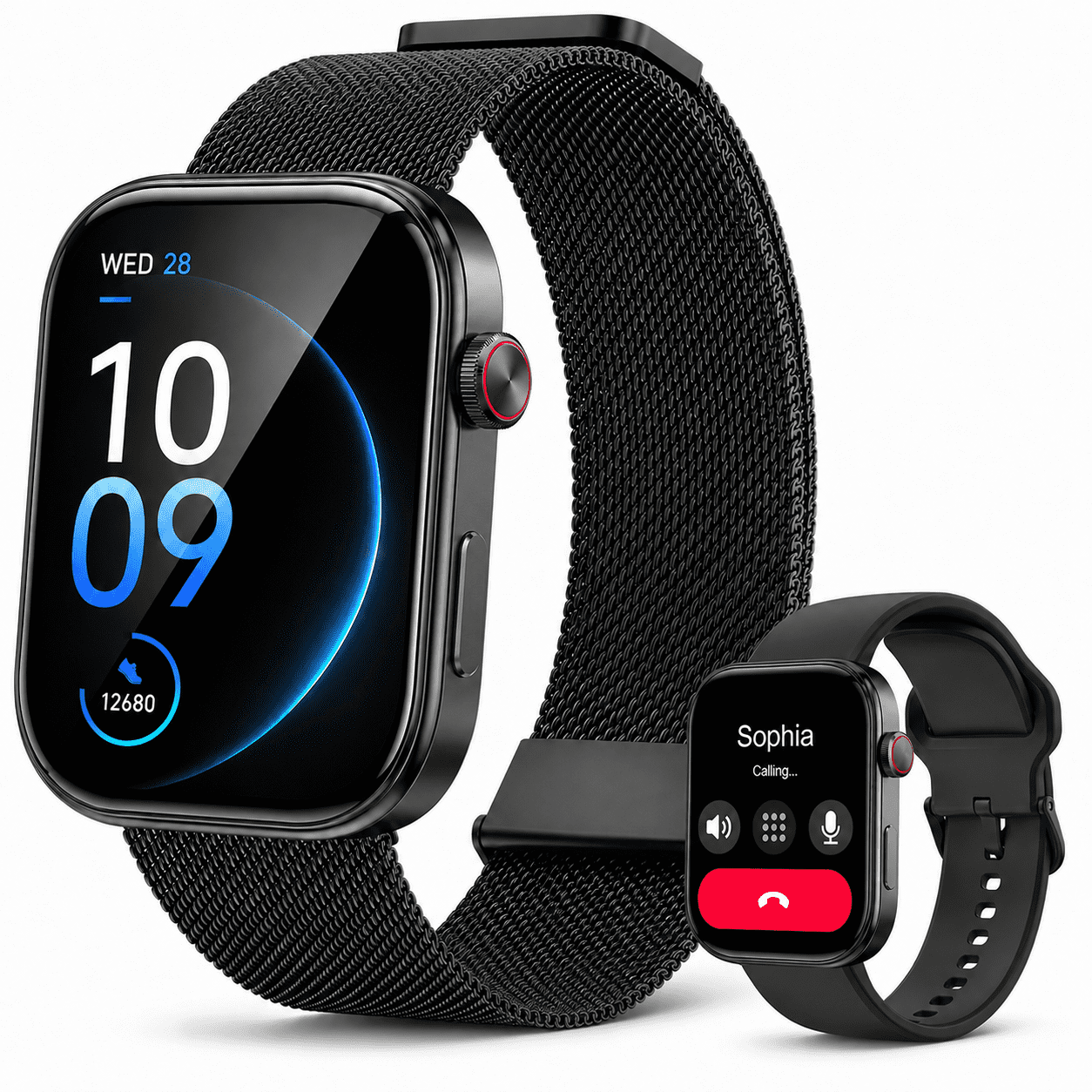 MiracoRun Smart Watch for Men, 1.99" AMOLED Display, Bluetooth Calls & Texts, 3ATM Water-Resistant, 14 Days Battery Life