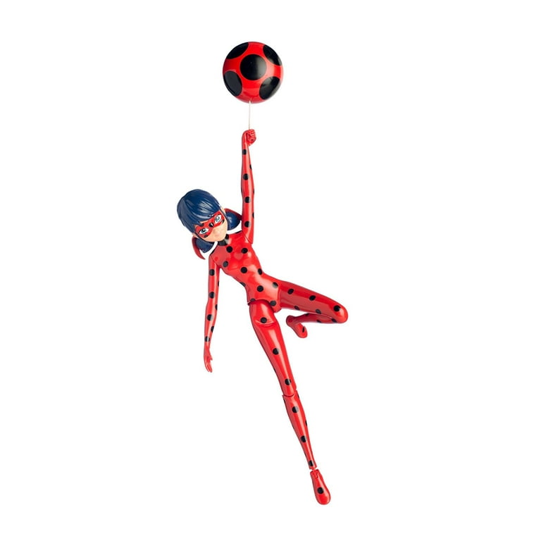 Miraculous 7.5-Inch Jump and Fly Ladybug Action Doll