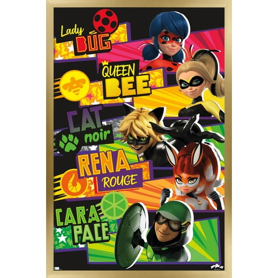 Miraculous - Bars Wall Poster, 14.725" x 22.375", Framed