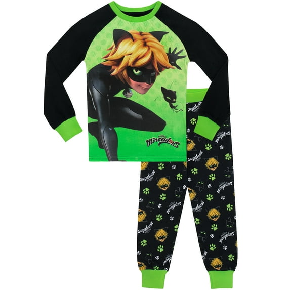 Miraculous Boys Cat Noir Long Sleeve Sizes 5-12