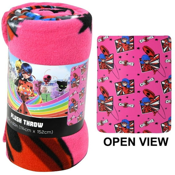 Miraculous Lady Bug Polyester Throw, 45 in x 60 in