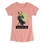 Miraculous Lady Bug and Cat Noir - Cat Noir Paw - Toddler And Youth Girls Short Sleeve Graphic T-Shirt