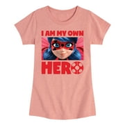 Miraculous Lady Bug and Cat Noir - I Am My Own Hero - Toddler And Youth Girls Short Sleeve Graphic T-Shirt