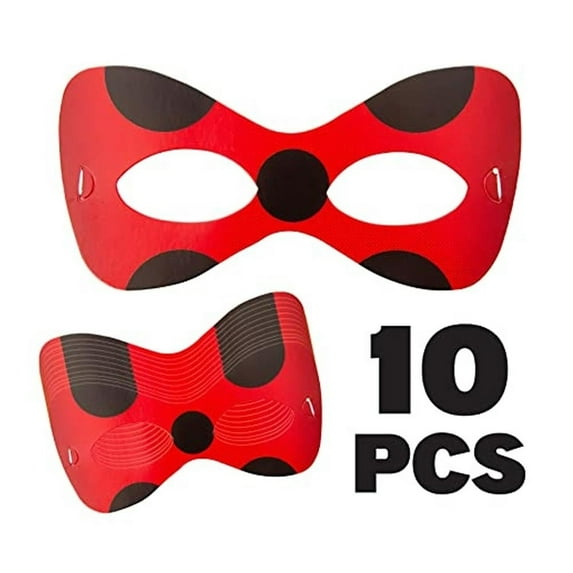 Miraculous Ladybug 10 Character Masks Cat Nior Party Bag Favors Gifts Supplies Mighty Mojo