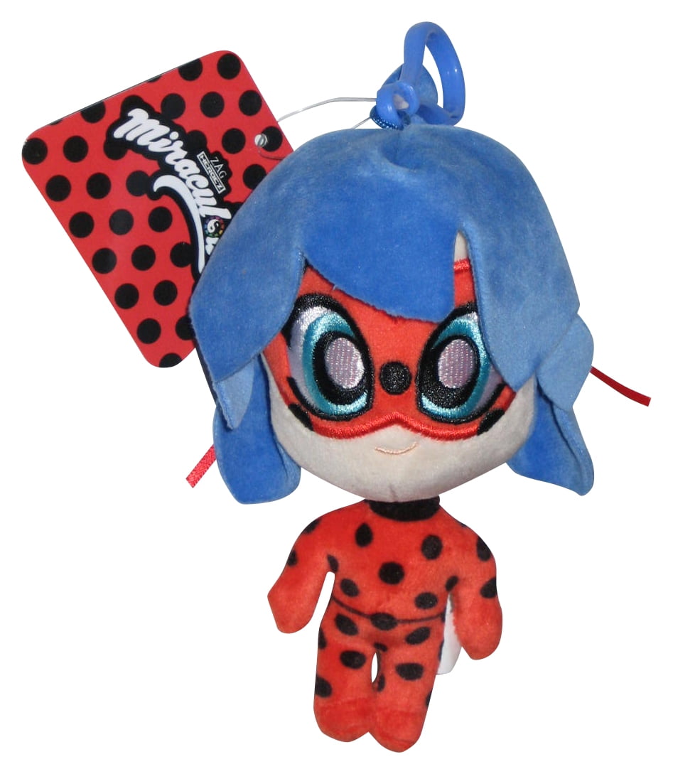Miraculous Ladybug & Tikki Plush Clip-On Toys Backpack Charm 6 inch Characters Collectibles PMI International