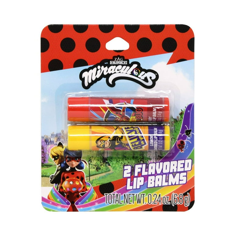 MAPPON REED Lady bug♡ 　3本セット Miraculous Ladybug 2pk Lip Balm on Card - Walmart.com