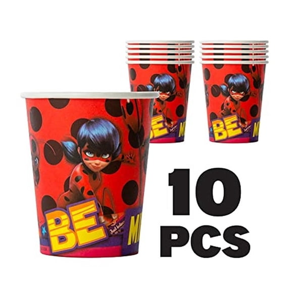 Miraculous Ladybug 9oz Paper Cups 10ct Cat Nior Kids Party Supplies Mighty Mojo