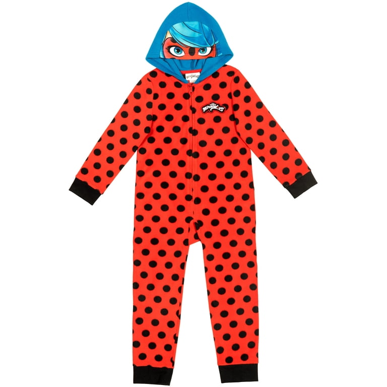 Miraculous Ladybug Child's Cosplay Outfit - Big Girls Zip Up