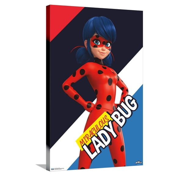 Miraculous - Ladybug Canvas Wall Poster, 22.375" x 34"
