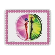 Miraculous Ladybug & Cat Noir Cake Topper – Duo Power Burst Design for Kids' Birthday Parties fits 1/4 Sheet cake or larger