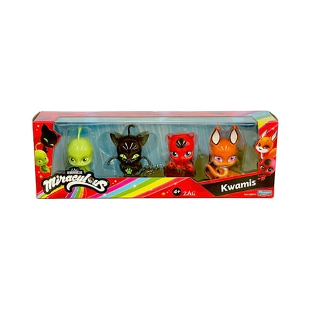 Miraculous Ladybug & Cat Noir Kwami 4Pk figuren