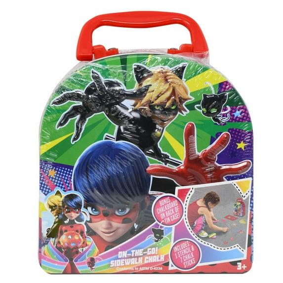 Miraculous Ladybug Chalk Tin Set shrinkwrapped with insert