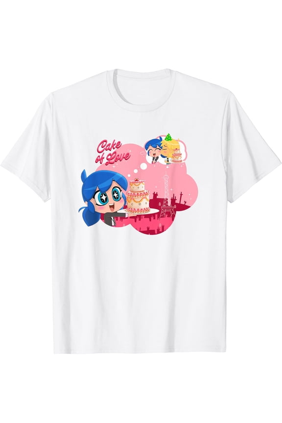 Miraculous Ladybug Chibi Cake of Love T-Shirt