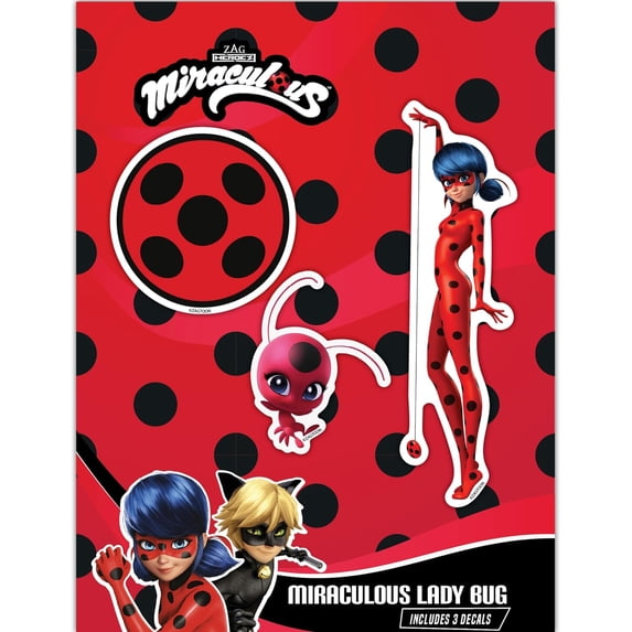 Miraculous Ladybug Decals - Set of 3 Ladybug, Tikki, Icon Vinyl ...