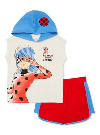 Miraculous Ladybug Girls' Short Sleeve Play Dress, 2-Pack, Sizes 4-14