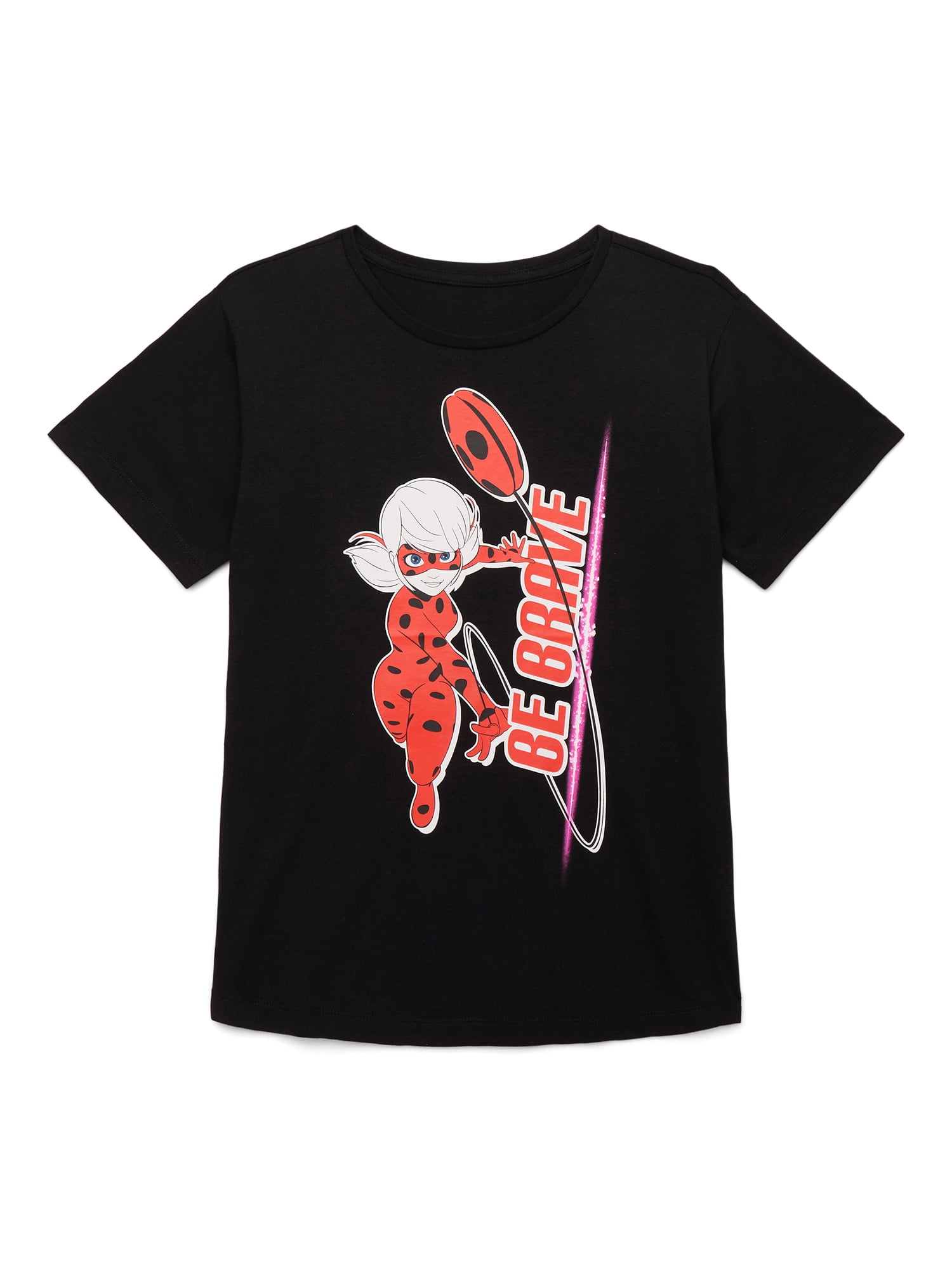 Miraculous Ladybug Girls Short Sleeve Graphic T-Shirt, Sizes 4-16