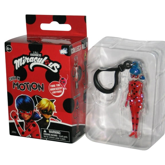 Miraculous Ladybug In Motion Bullsitoy Metallic 3-Inch Mini Figure Keychain