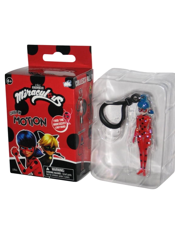 Miraculous Ladybug In Motion Bullsitoy Metallic 3-Inch Mini Figure Keychain