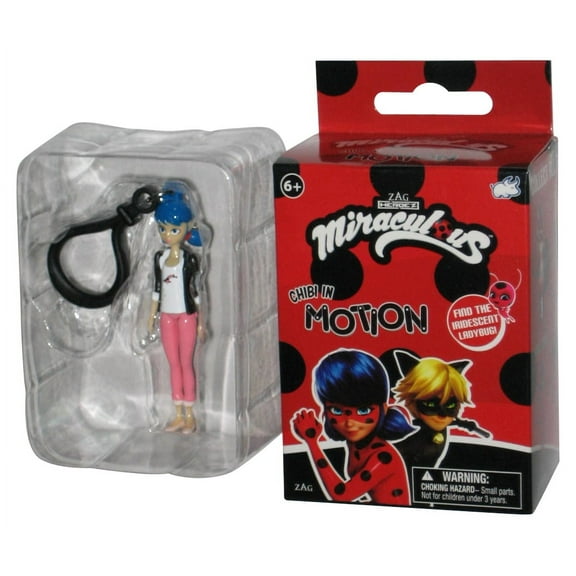 Miraculous Ladybug In Motion Bullsitoy Marinette 3-Inch Mini Figure Keychain