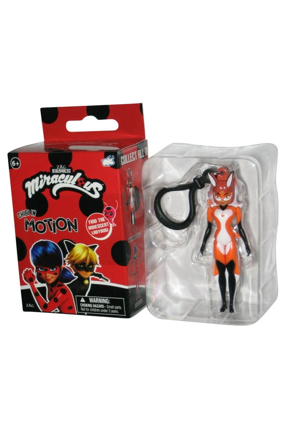 Miraculous Ladybug In Motion Bullsitoy Rena Rouge 3-Inch Mini Figure Keychain