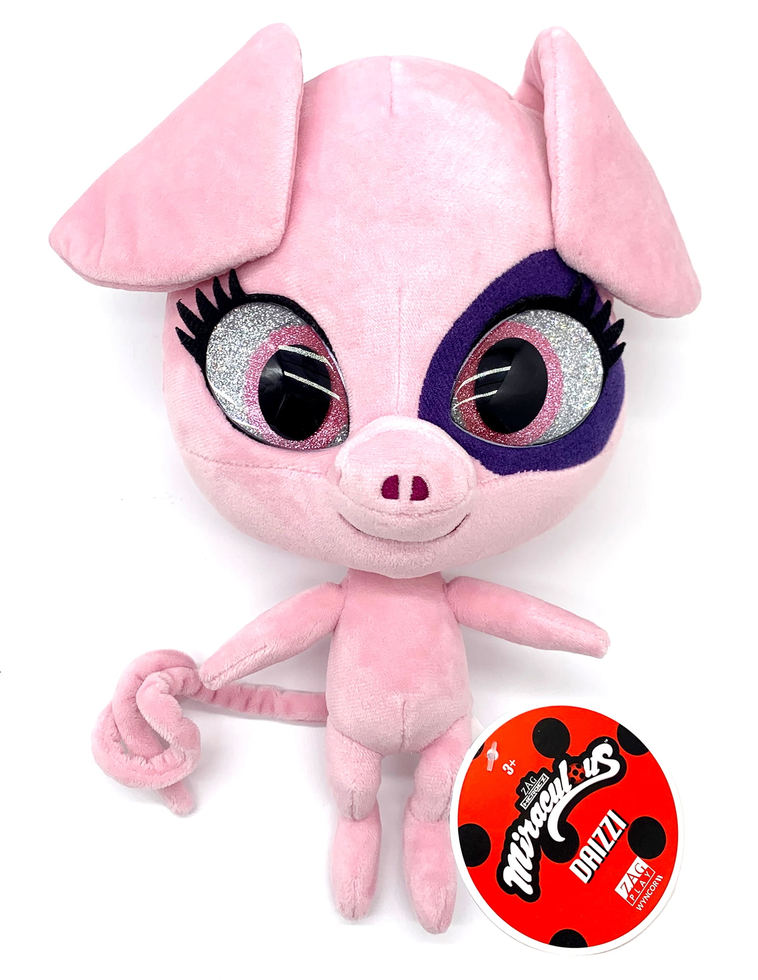 Bandai Miraculous Kwami Nooroo Plush Toy from Tales of Ladybug and Cat Noir  | 15cm Nooroo Soft Toy | Super Soft and Cuddly Toys Bring Their Favourite