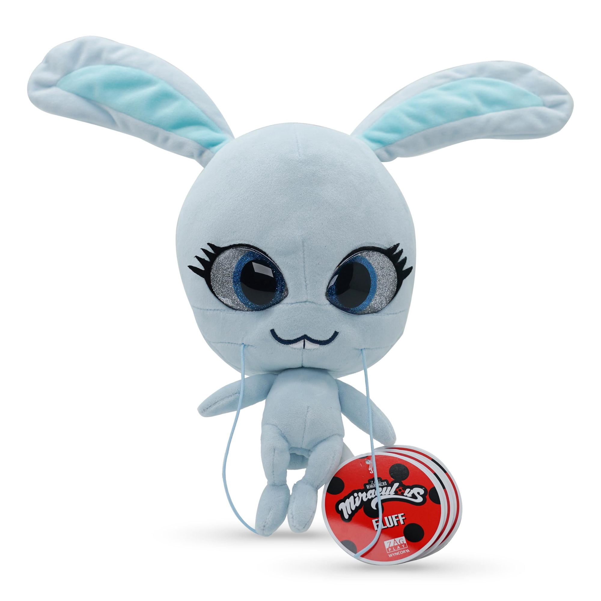 Miraculous Kwami Mon Ami Fluff, 9-inch Rabbit Plush Toy, Super Soft ...