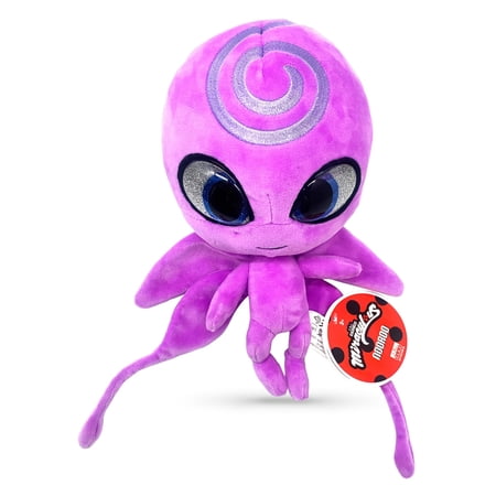 Miraculous Ladybug - Kwami Mon Ami Nooroo, 9-inch Butterfly Plush Toys for Kids, Super Soft Stuffed Toy with Resin Eyes, High Glitter and Gloss, and Detailed Stitching Finishes, Wyncor