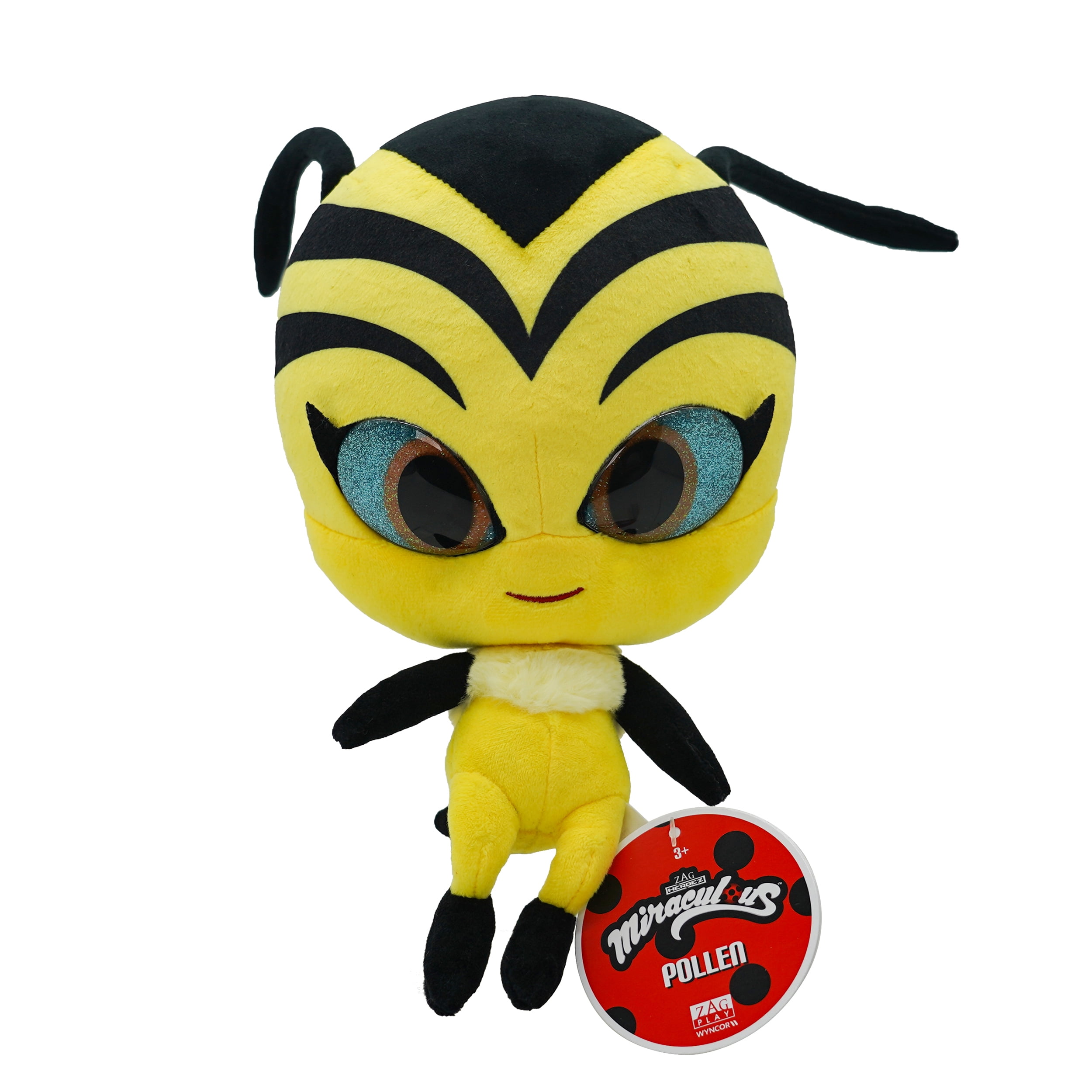 Miraculous Ladybug, 4-1 Surprise Miraball, Toys for Kids with Collectible  Character Metal Ball, Kwami Plush, Glittery Stickers and White Ribbon,  Wyncor 