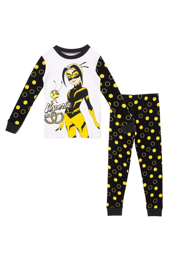 Ladybug Little Girls Breathable Pullover Pajama Shirt & Pajama Pants Red 5-6