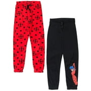 MIRACULOUS Ladybug Little Girls Fleece 2 Pack Leggings Little Kid to Big