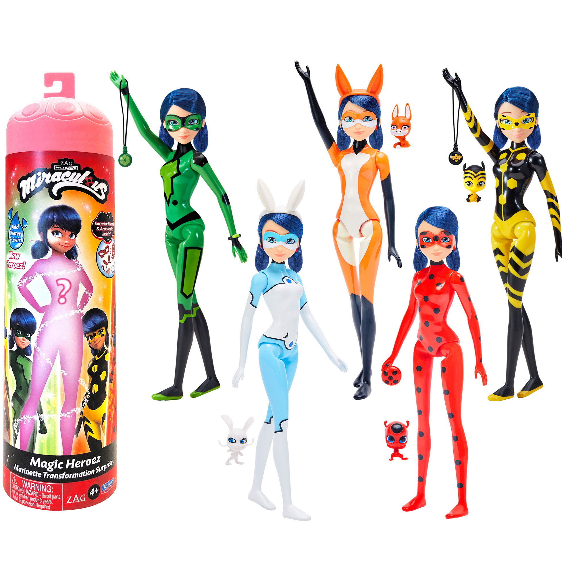 Miraculous Ladybug Magic Heroez Transformation Reveal 10.5" Marinette Dolls by Playmates Toys